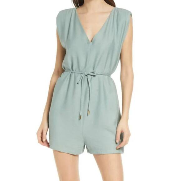 BISHOP + YOUNG Romper Size Medium Seafoam Green Young Free Spirit Harlowe - Picture 1 of 16